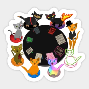 RPG Cats Sticker